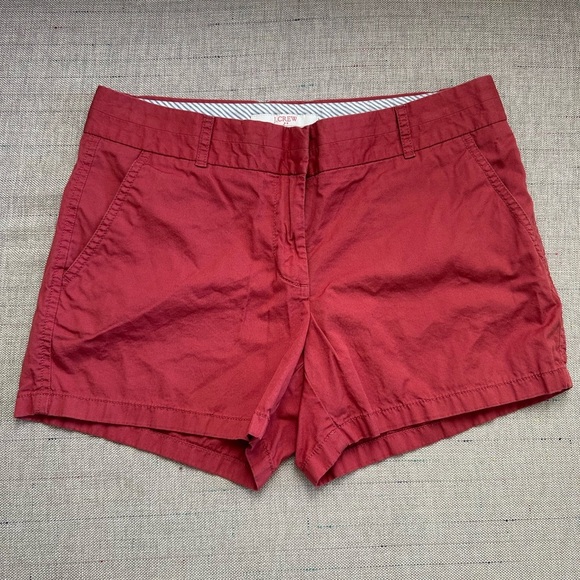 New J. Crew women Red Women's shorts size 4 - Picture 2 of 4